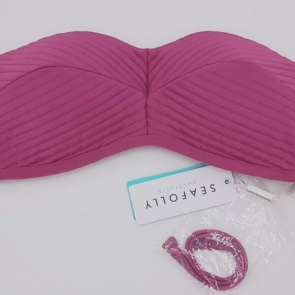 Brand New Seafolly Women's Quilted Bustier Bikini Top - Picture 5 of 13